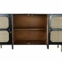 Buffet DKD Home Decor Noir Naturel Rotin Bois de manguier (150 x 40 x 78 cm)