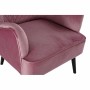 Siège DKD Home Decor Noir Rose Polyester (76 x 76 x 82 cm)