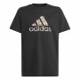 Camiseta de Manga Corta Infantil Adidas Animal Negro