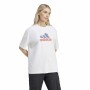 Camiseta de Manga Corta Mujer Adidas Flower Badge of Sports Gt