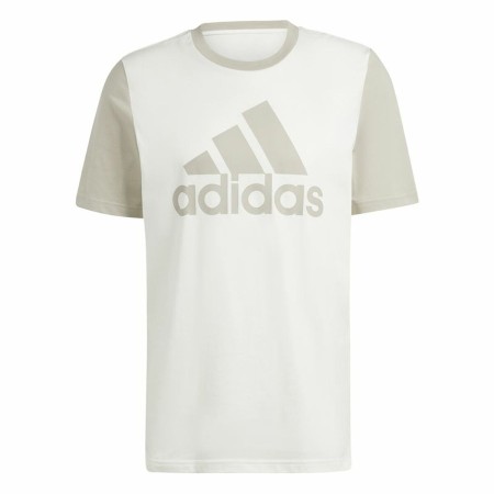 Camiseta de Manga Corta Hombre Adidas Big Logo Single Beige