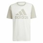 Camiseta de Manga Corta Hombre Adidas Big Logo Single Beige
