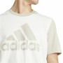 Camiseta de Manga Corta Hombre Adidas Big Logo Single Beige