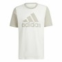 Camiseta de Manga Corta Hombre Adidas Big Logo Single Beige