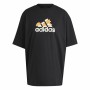 Camiseta de Manga Corta Mujer Adidas Flower Pack Bos Negro