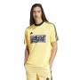 Camiseta de Manga Corta Hombre Adidas Tiro Aop Amarillo