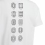 T shirt à manches courtes Adidas EURO 24 Blanc