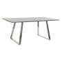 Table de Salle à Manger DKD Home Decor Verre Acier Gris foncé (180 x 90 x 76 cm)