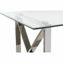 Table de Salle à Manger DKD Home Decor Verre Argenté Transparent Acier (170 x 90 x 75 cm)