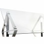 Table de Salle à Manger DKD Home Decor Verre Argenté Transparent Acier (170 x 90 x 75 cm)