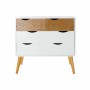 Caisson à Tiroirs DKD Home Decor Marron MDF Blanc (80 x 38 x 80 cm)