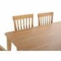 Ensemble Table + 6 Chaises DKD Home Decor Marron Clair Chêne Bois MDF (1,4 x 80 x 74 cm) (93 cm)