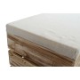 Repose-pied DKD Home Decor Naturel Beige Bois Polyester (60 x 35 x 44 cm)