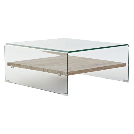 Table Basse DKD Home Decor Verre trempé Bois MDF (80 x 80 x 35 cm)