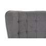 Siège DKD Home Decor Noir Gris Métal Polyester (69 x 77 x 91 cm)