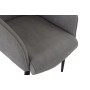 Siège DKD Home Decor Noir Gris Métal Polyester (69 x 77 x 91 cm)