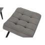 Siège DKD Home Decor Noir Gris Métal Polyester (69 x 77 x 91 cm)