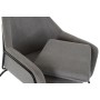 Siège DKD Home Decor Noir Gris Métal Polyester (75 x 76 x 82 cm)