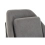 Siège DKD Home Decor Noir Gris Métal Polyester (75 x 76 x 82 cm)