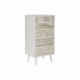 Caisson à Tiroirs DKD Home Decor Sapin Beige MDF Blanc (48 x 36,5 x 96 cm)