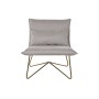 Fauteuil DKD Home Decor Beige Doré Métal Polyester (66 x 78 x 75 cm)