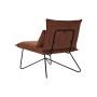 Fauteuil DKD Home Decor Métal Polyester Terre cuite (68 x 78 x 75 cm)