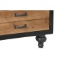 Caisson à Tiroirs DKD Home Decor Sapin Naturel Noir Vintage (57 x 40 x 111 cm)