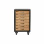 Caisson à Tiroirs DKD Home Decor Sapin Naturel Noir Vintage (47 x 38 x 77 cm)