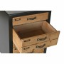Caisson à Tiroirs DKD Home Decor Sapin Naturel Noir Vintage (47 x 38 x 77 cm)