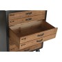 Caisson à Tiroirs DKD Home Decor Sapin Naturel Noir Vintage (67 x 40 x 89 cm)