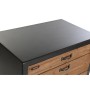Caisson à Tiroirs DKD Home Decor Sapin Naturel Noir Vintage (67 x 40 x 89 cm)
