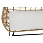 Canapé de jardin DKD Home Decor Marron Métal Polyester rotin synthétique (124 x 74 x 84 cm)