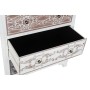 Commode DKD Home Decor Marron MDF Blanc Gris foncé Arabe (80 x 40 x 86 cm)