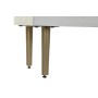 Table de Nuit DKD Home Decor Blanche Lien Fer Bois de manguier (52 x 42 x 65 cm)