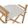 Chaise de jardin DKD Home Decor Beige Naturel Polyester Pin (56 x 48 x 87 cm)