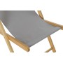 Chaise longue DKD Home Decor Gris Naturel Polyester MDF (57,5 x 113 x 77 cm)