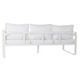 Canapé de jardin DKD Home Decor Blanc Polyester Aluminium (184 x 72 x 78 cm)