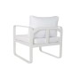 Canapé de jardin DKD Home Decor Blanc Polyester Aluminium (184 x 72 x 78 cm)