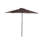 Parasol DKD Home Decor Marron Noir Polyester Acier (300 x 300 x 250 cm)