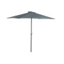 Parasol DKD Home Decor Gris Polyester Acier (300 x 300 x 250 cm)