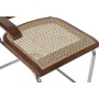 Chaise à Accoudoirs DKD Home Decor Brun foncé Grille Rotin Orme (65,5 x 62 x 79 cm)