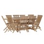 Ensemble Table + Chaises DKD Home Decor Teck (180 x 120 x 75 cm)