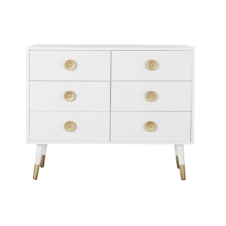 Commode DKD Home Decor Sapin Doré Blanc Mandala (100 x 42 x 84 cm)