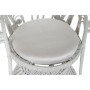 Chaise de jardin DKD Home Decor Polyester Blanc Rotin (96 x 66 x 145 cm)