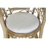 Chaise de jardin DKD Home Decor Naturel Polyester Blanc Rotin (92 x 66 x 145 cm)