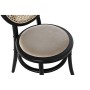 Chaise de Salle à Manger DKD Home Decor Noir Beige Rotin Vintage Orme (43 x 43 x 89 cm)