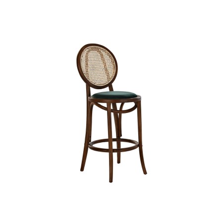 Tabouret DKD Home Decor Vert Brun foncé Rotin Orme (43 x 43 x 108 cm)