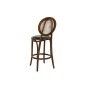 Tabouret DKD Home Decor Vert Brun foncé Rotin Orme (43 x 43 x 108 cm)