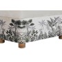 Banc de Pied de Lit DKD Home Decor Coffre Naturel Beige Polyester MDF Vert Tropical (70 x 40 x 43 cm) (2 pcs)