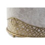 Repose-pied DKD Home Decor Mousse Beige Doré 10 % Polyester Ethnique Métal 40% (51 x 51 x 44,5 cm)